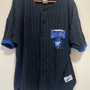 Vintage 90’s Athletic Ravens Toronto Maple Leaf Button Up Jersey